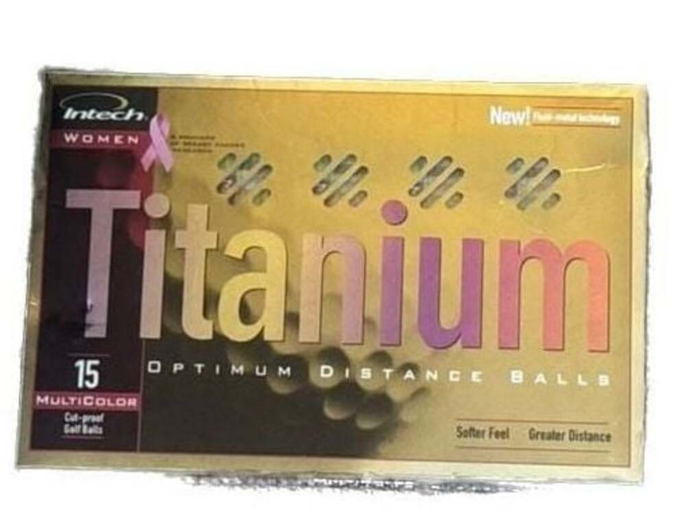Intech Titanium Women's Multicolor Golf Balls 15 Pack - Optimum Distance